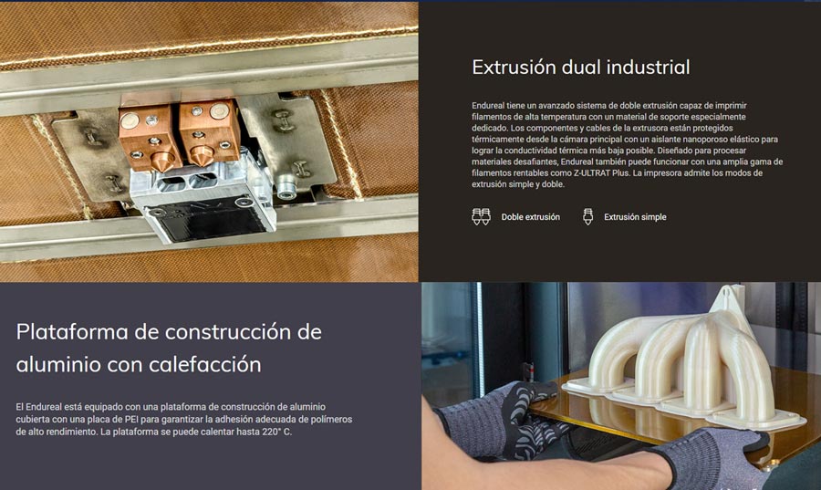 Espacio más grande impresora 3d ENDUREAL  
