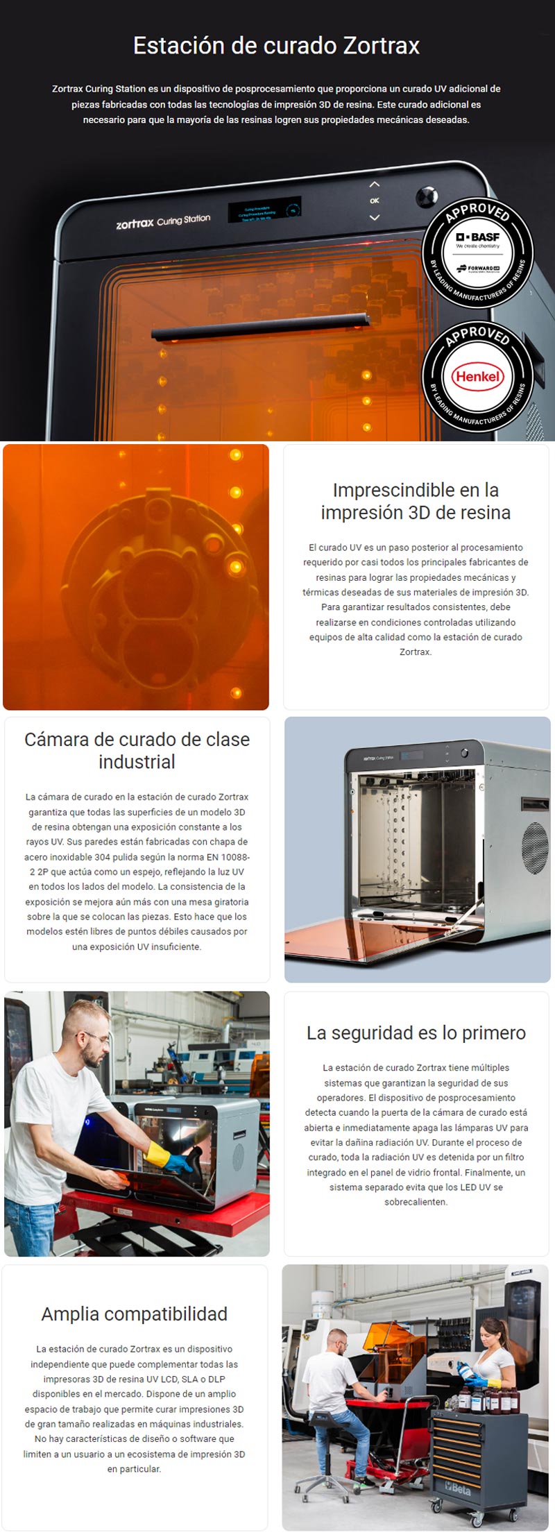 Gran tamaño maquina de  lavado de piezas en resina ZORTRAX CLEANING STATION