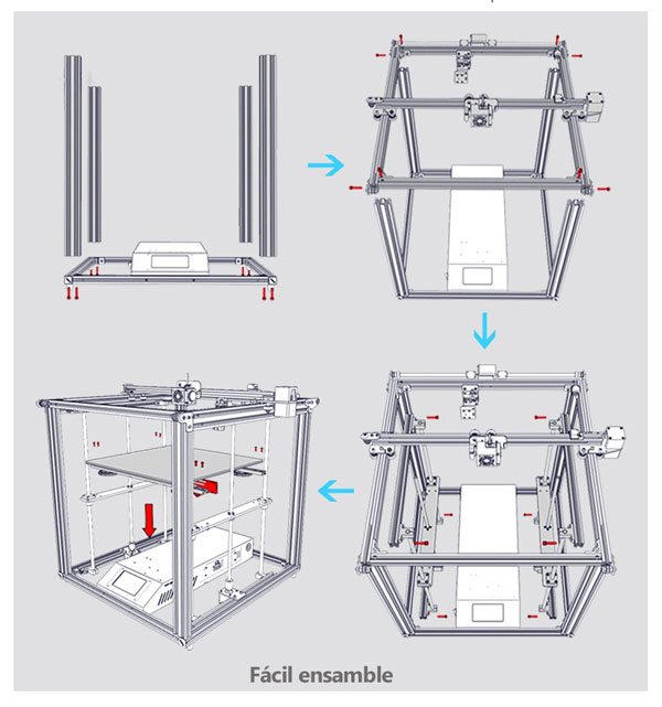 impresora 3d ender 5 plus ensamble