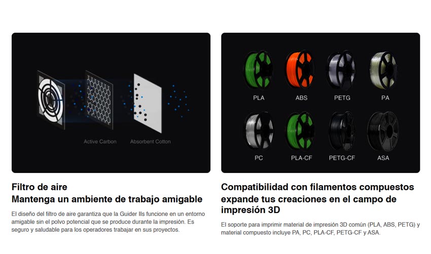 Espacio más grande impresora 3d GUIDER 3  