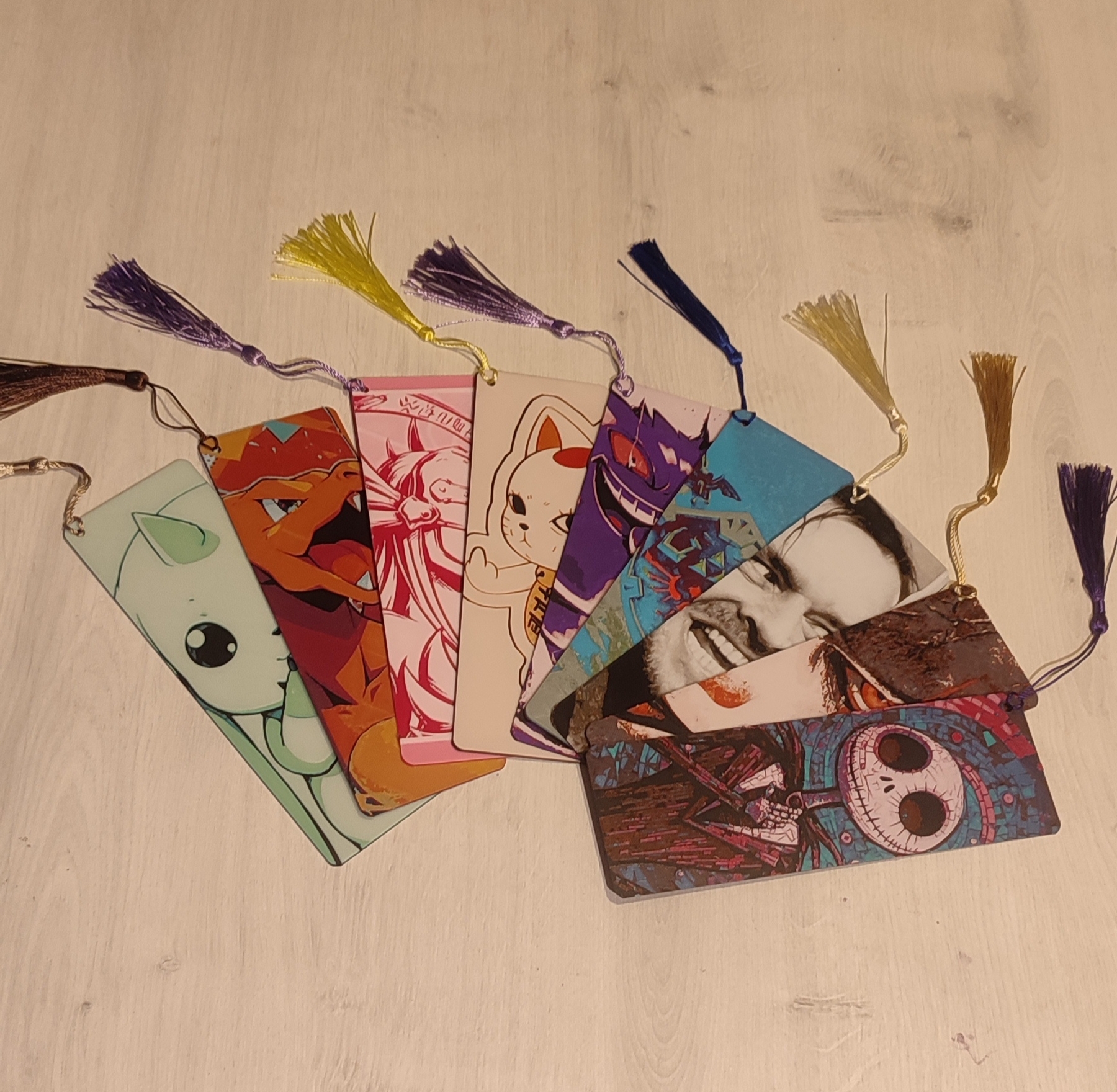 Marcapáginas con diseños texturizados para personalizar tus libros