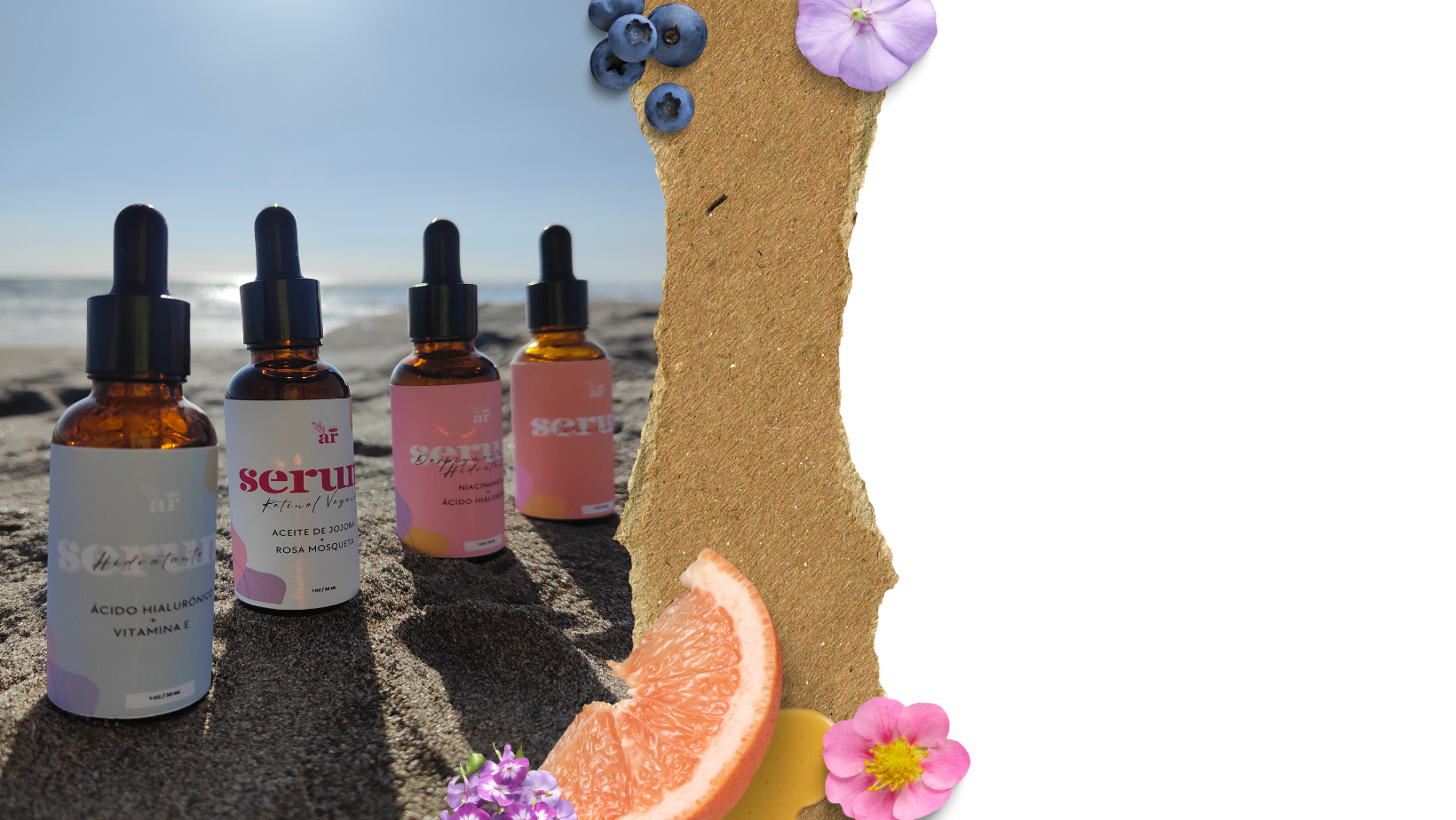 <p>Cuidamos<br>tu piel y cabello</p>
<p> sin químicos agresivos<br></p>
<p>Ni rutinas complicadas</p>
<br>