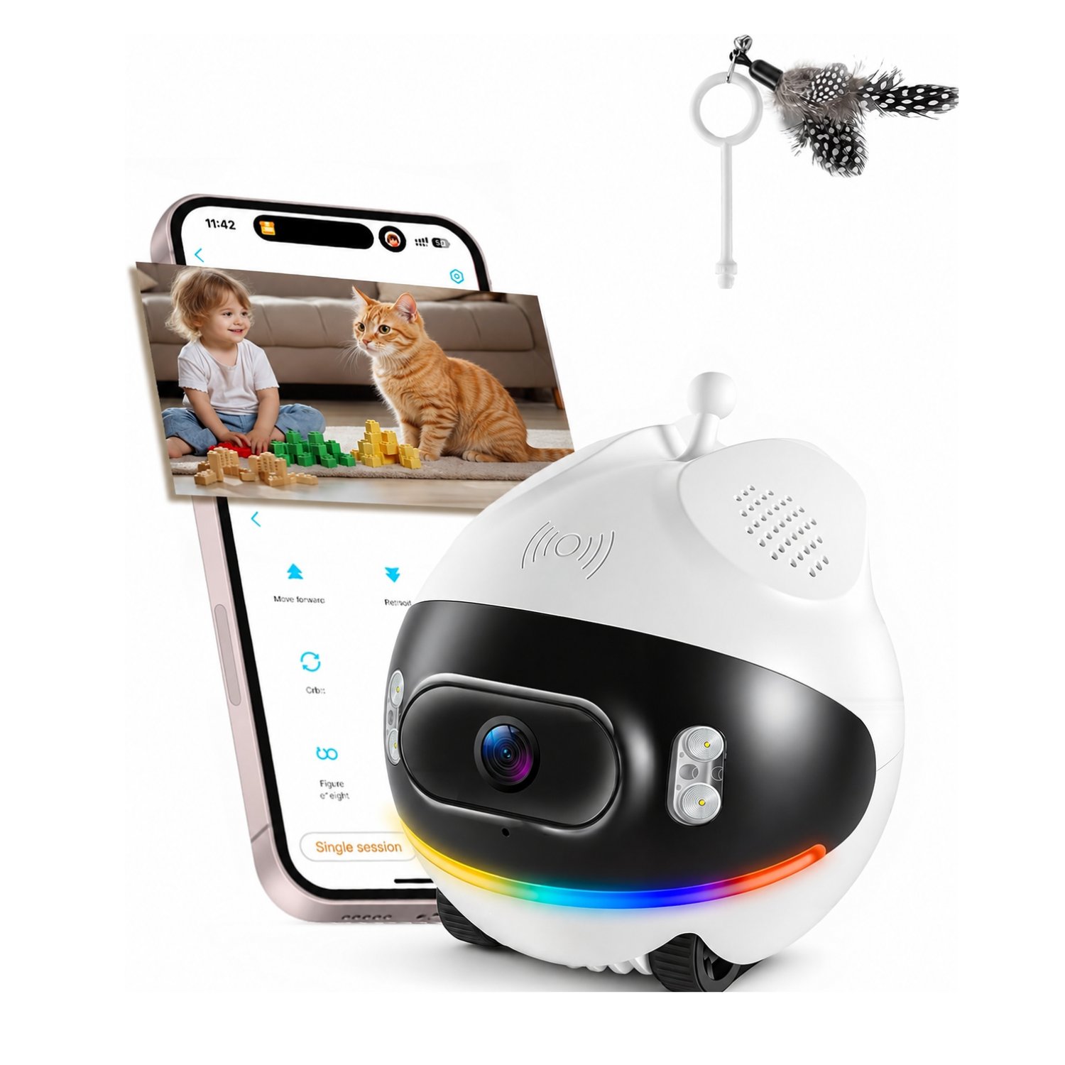 camara-robot-movil-viglilancia-gato
