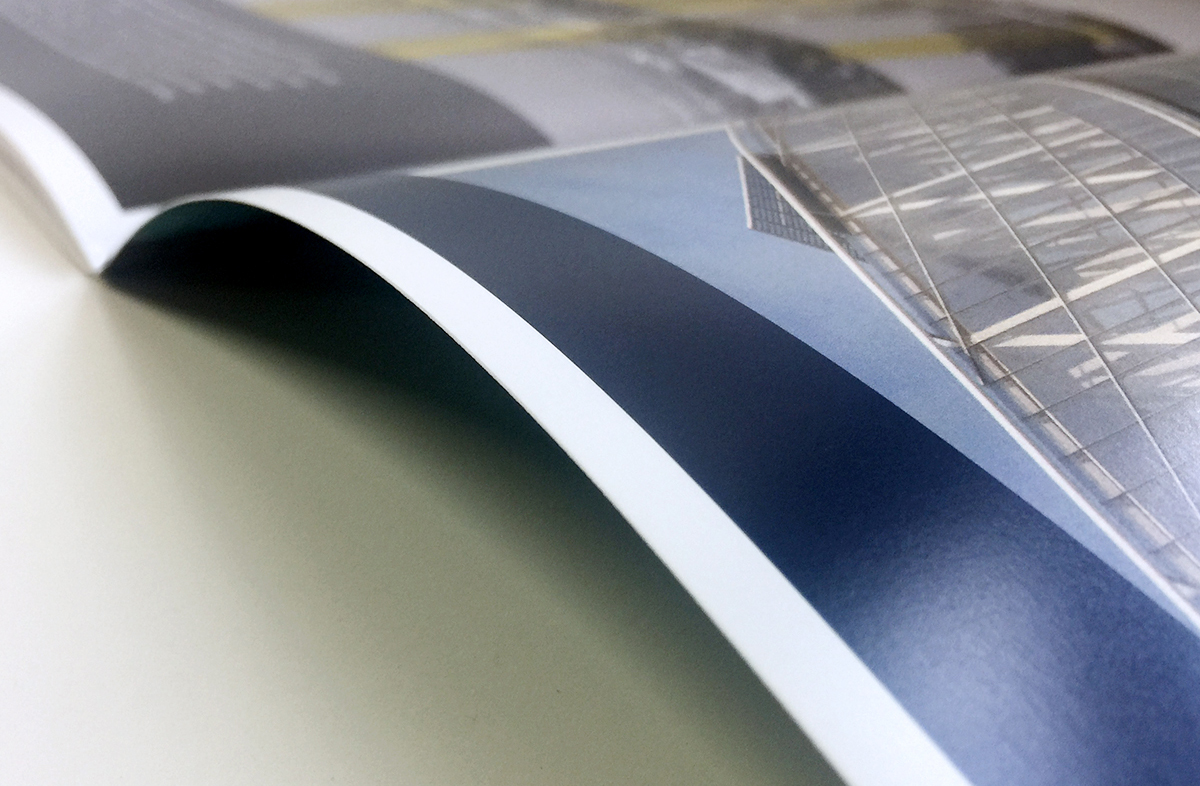 glossy booklet pages