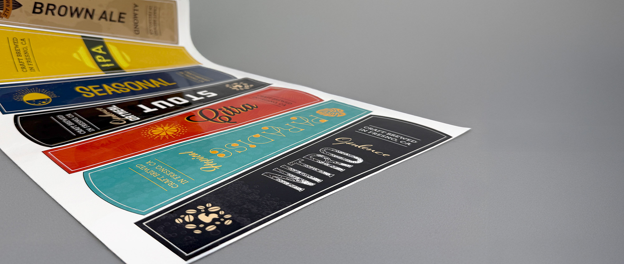 Beer tap labels