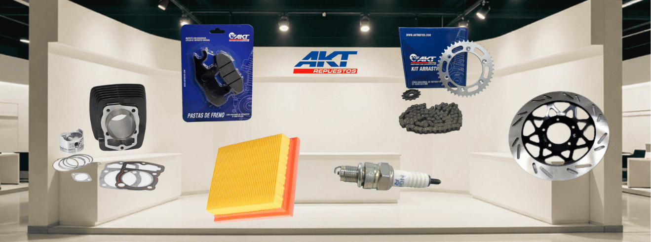 Impulsa tu moto con repuestos originales AKT