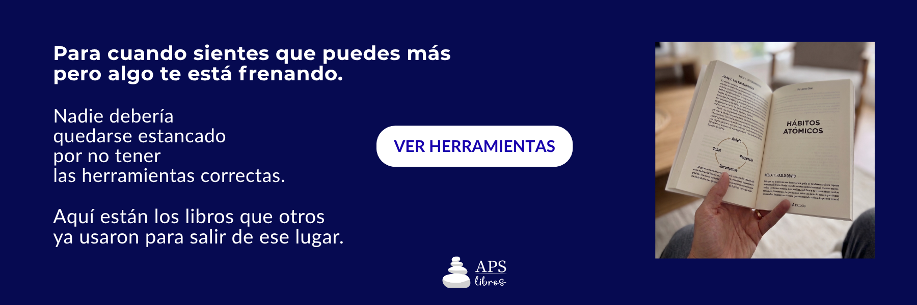 Banner principal APSlibros - libros de desarrollo personal en Antofagasta y todo Chile