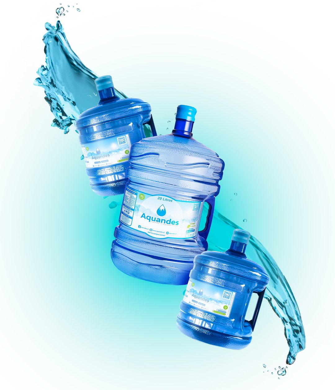 Recarga de agua purificada en bidones de 20 y 12 litros a domicilio