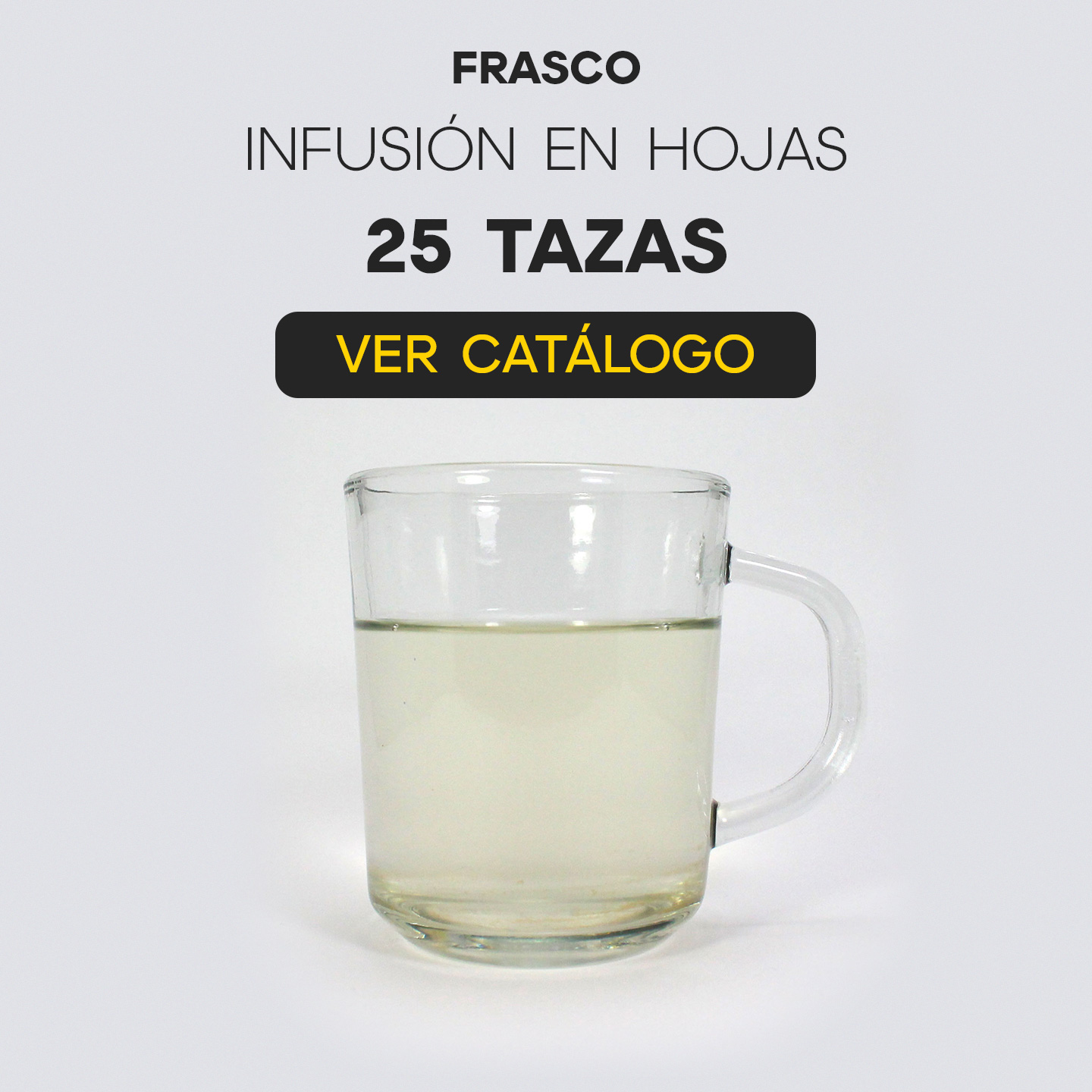 Frasco para 25 tazas