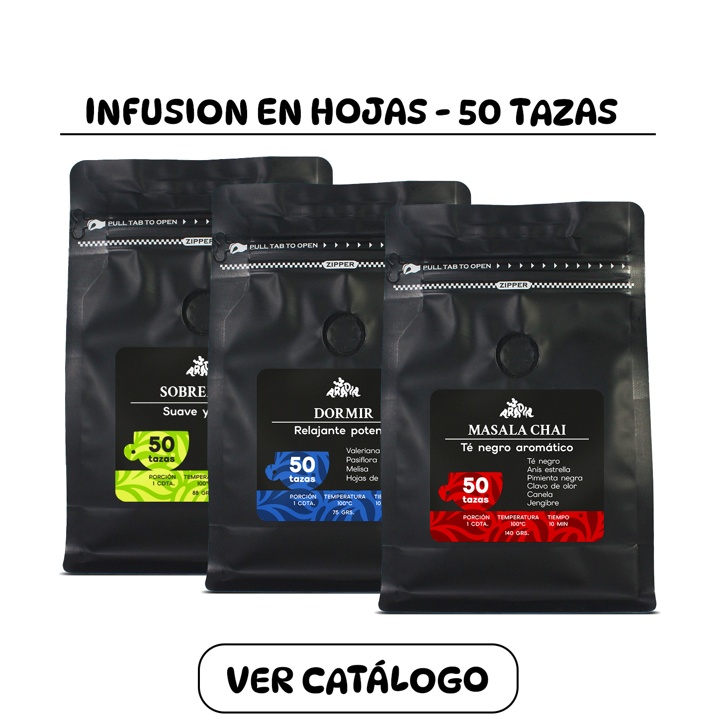 Infusión en hojas