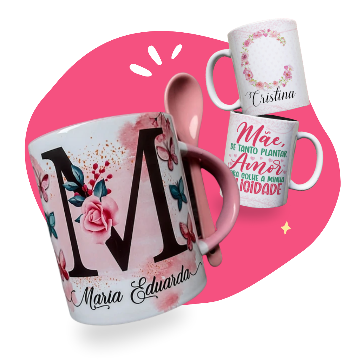 Arte Caneca Alfabeto