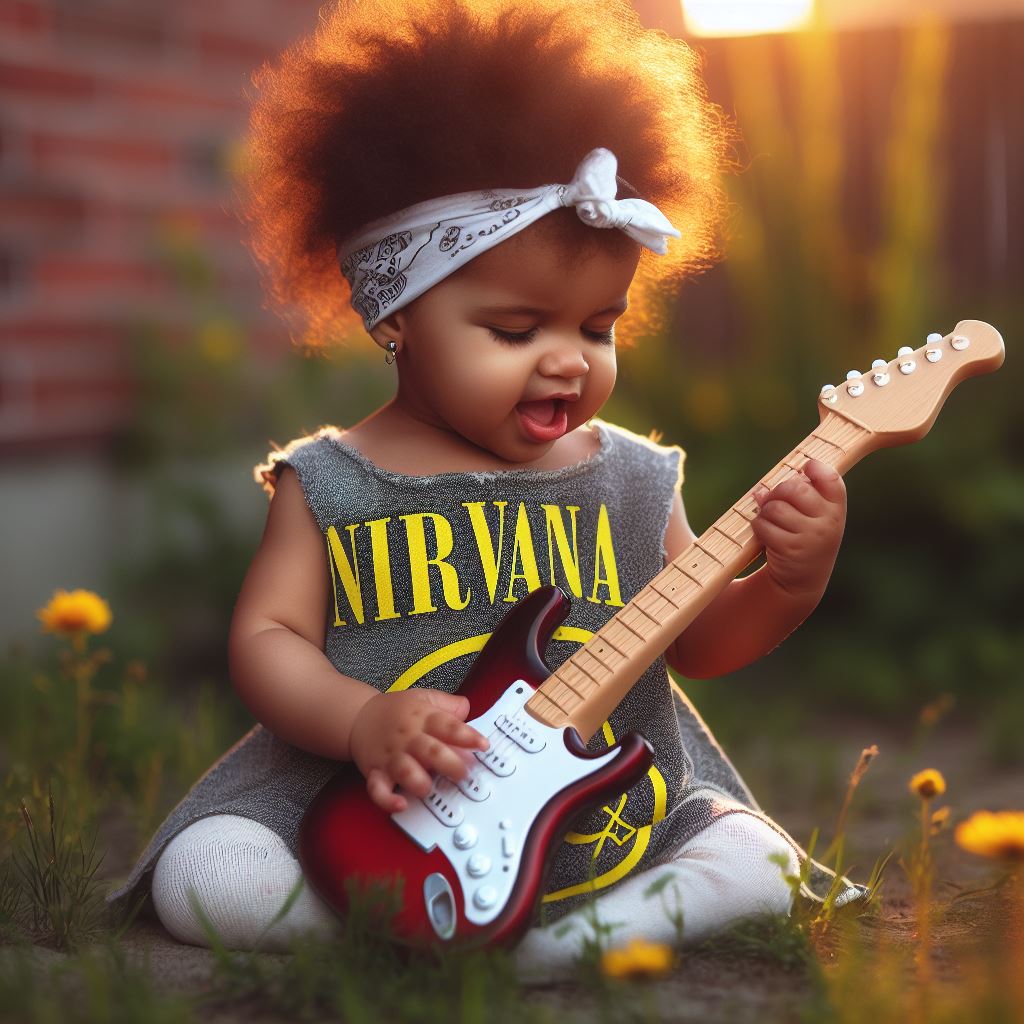 Bebé con actitud rockera Baby Monster