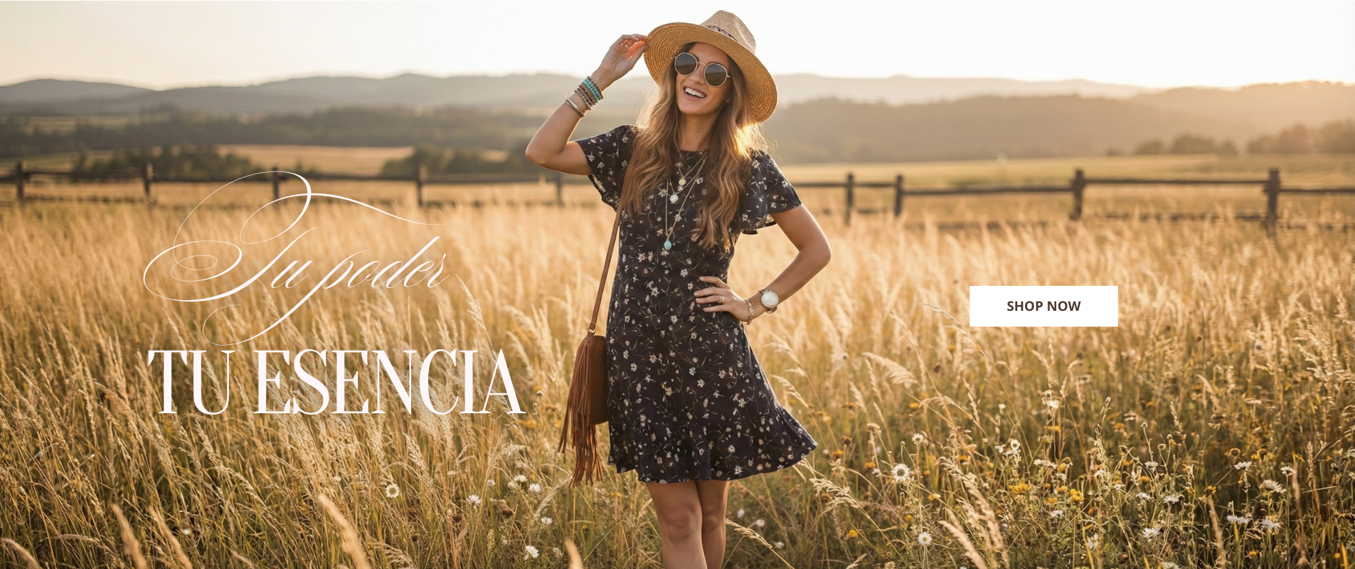 Mujer estilo bohochic tu poder tu escanecia en carobaska moda femenina exclusiva en Chile 