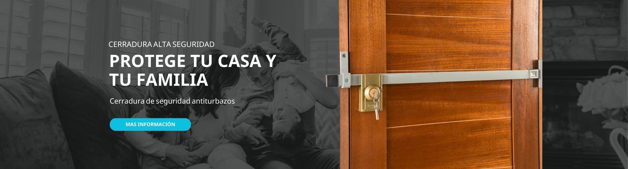 Cerradura de seguridad anti turbazos