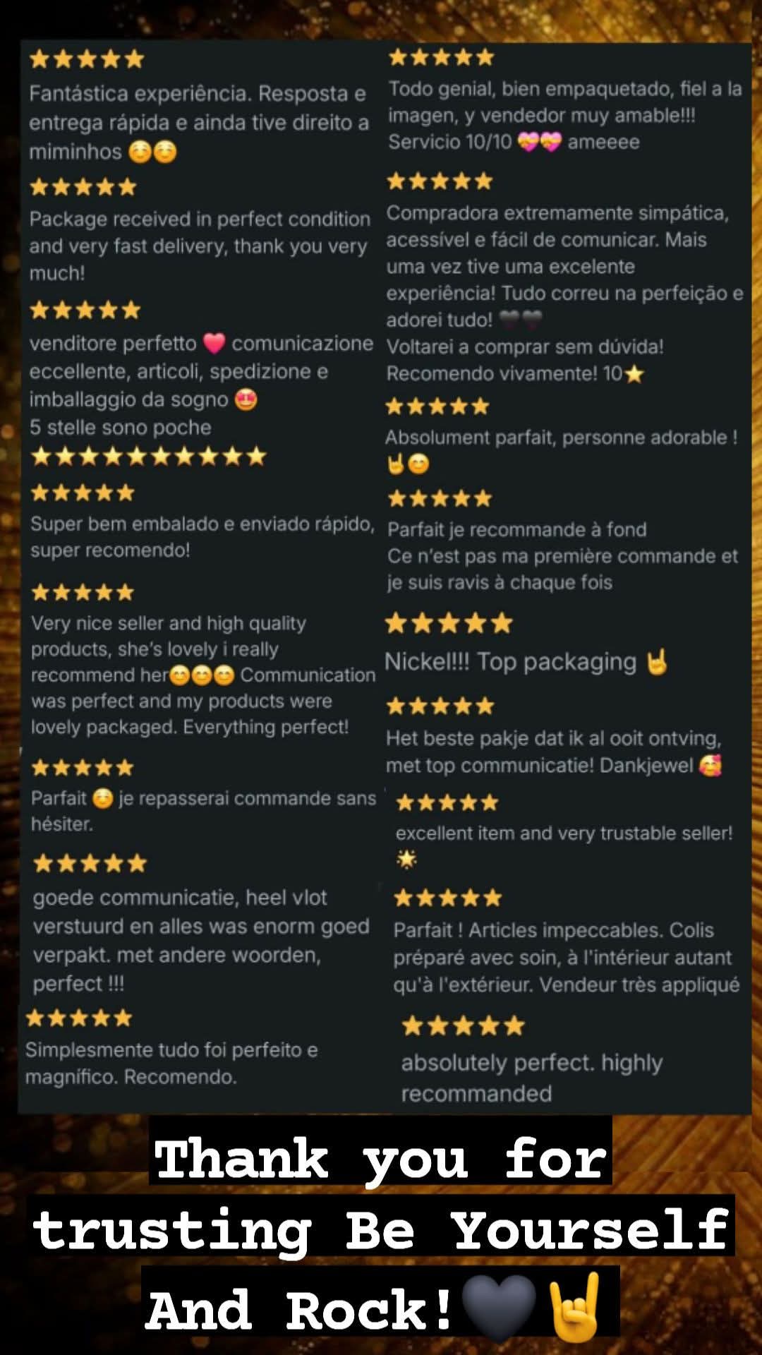 SOME OF THE FEEDBACK RECEIVED 🖤🤘