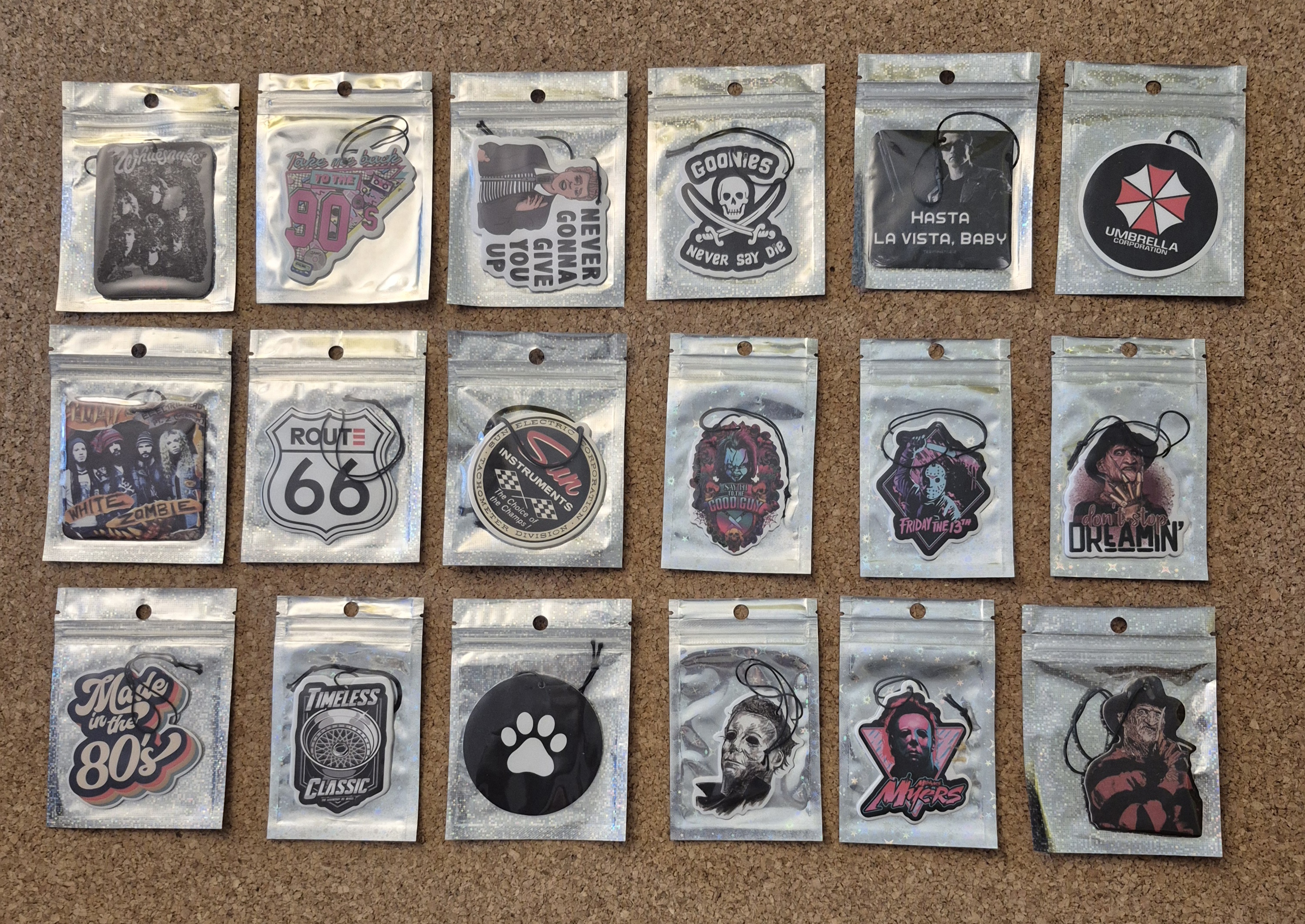 Rock & Horror for Your Drive - Car Air Fresheners Collection! 🚗🤘🎬🩸