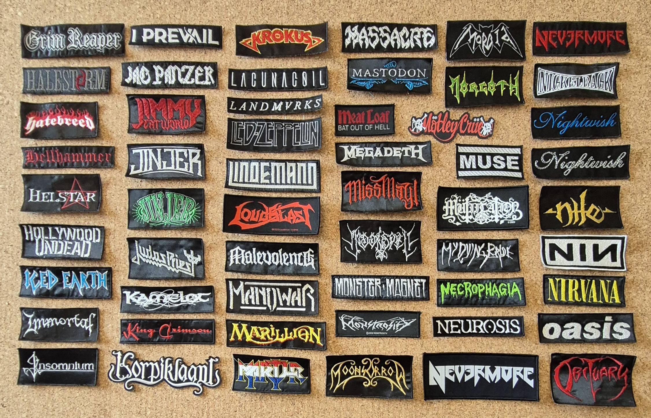 Band Patches - Sew-On & Rarities 🤘⚡️ Patches para Coser e Raridades