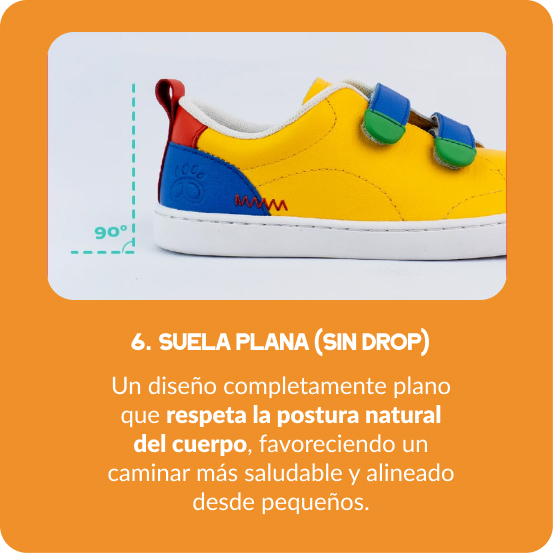 Suela plana (sin drop)
