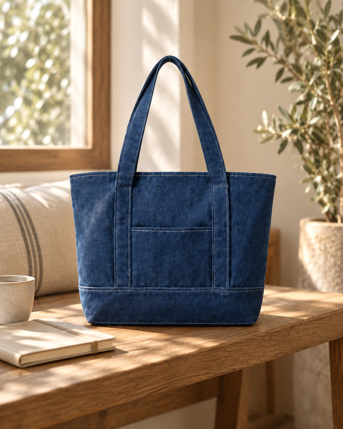 Tote Jeans en una escena cotidiana Beloura