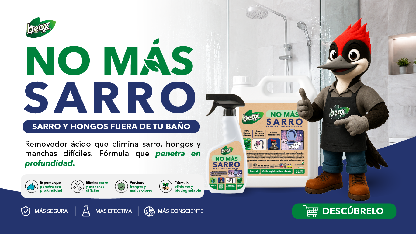 Beox No Más Sarro - removedor antisarro y antihongos biodegradable para baños