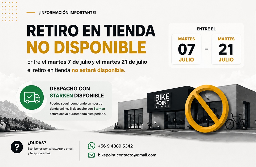 Aviso retiro en tienda