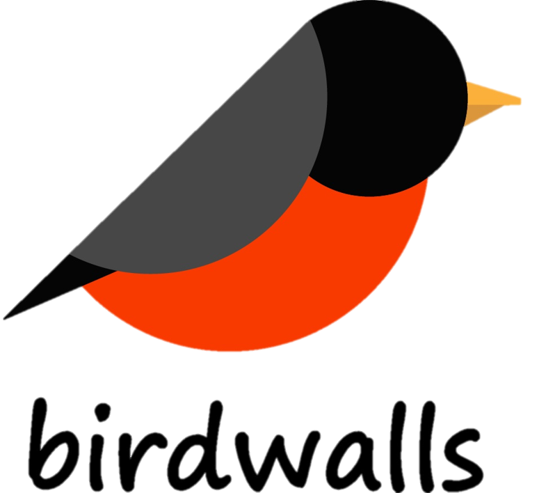 logo oficial birdwalls marca chilena