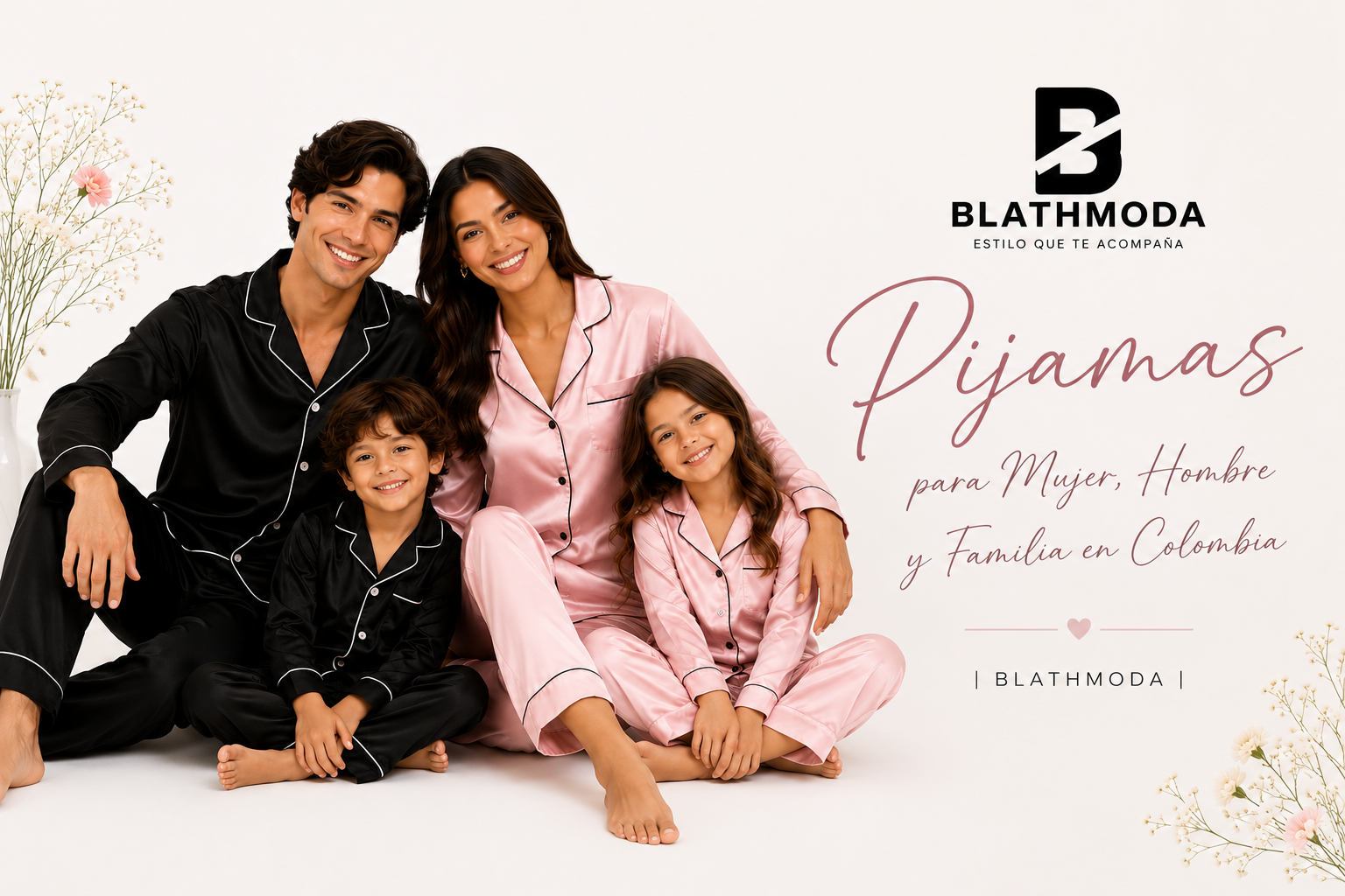Pijamas para Mujer, hombre y niños Online | Satinadas, Capri y Franela - Blathmoda