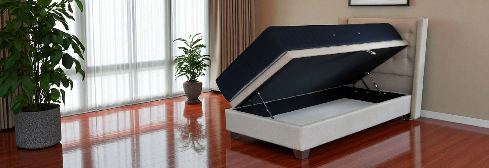 Cama baúl 1.5 plaza Bloccare