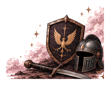 Armadura, Escudo y Espada de Jinete