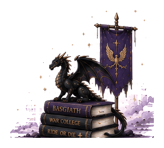 Dragón Basgiath con Estandarte
