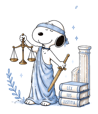 Snoopy Diosa de la Justicia