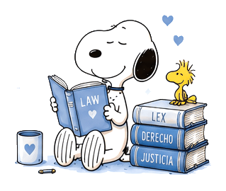 Snoopy y Woodstock Leyendo
