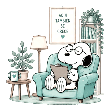 Snoopy Terapeuta con Tabla