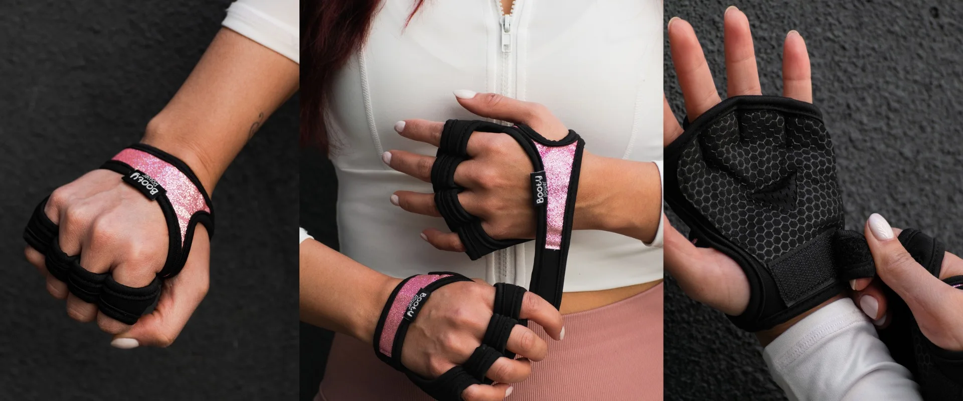 guantes para pesas mujer rosa 