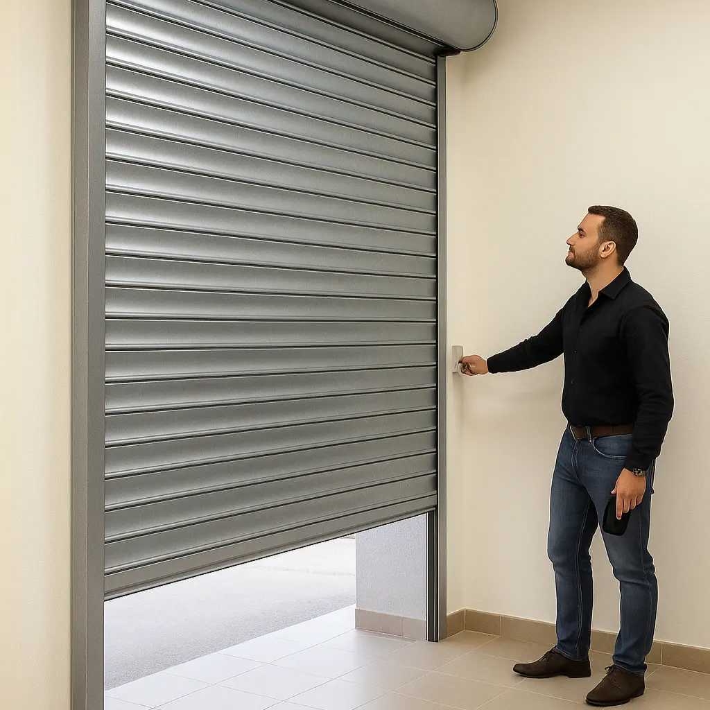 Cortinas Metálicas Automatizadas con Motor y Control Remoto