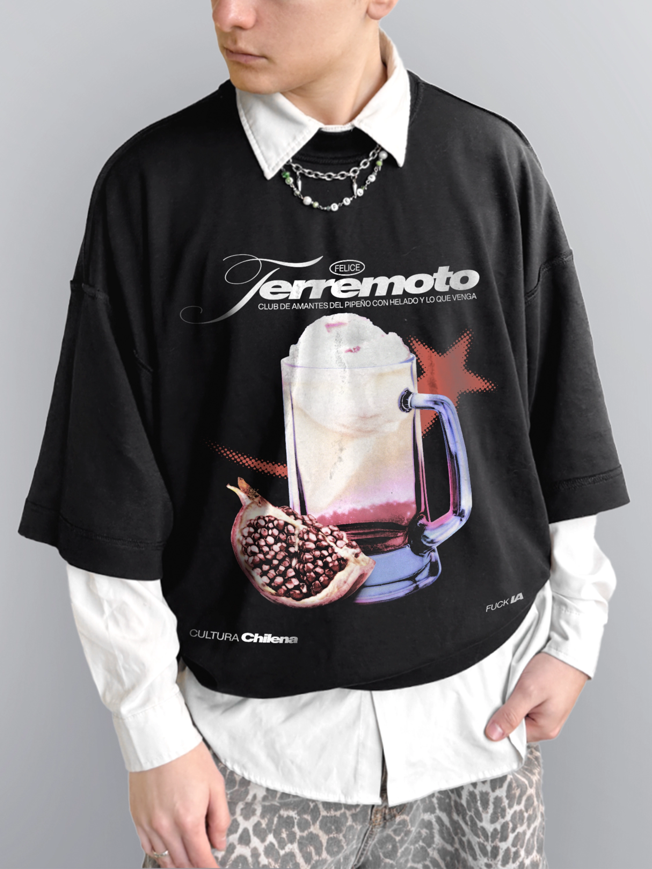 Ejemplo de polera personalizada con estampado frontal