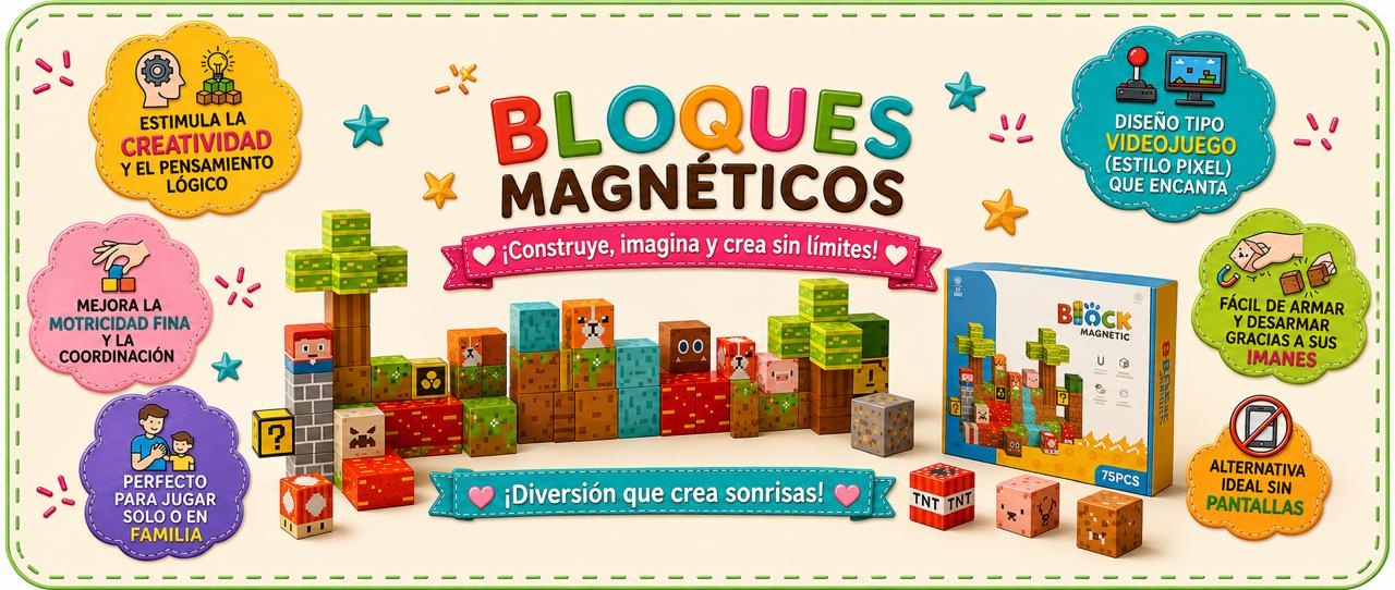 Juego de Bloques magnetico