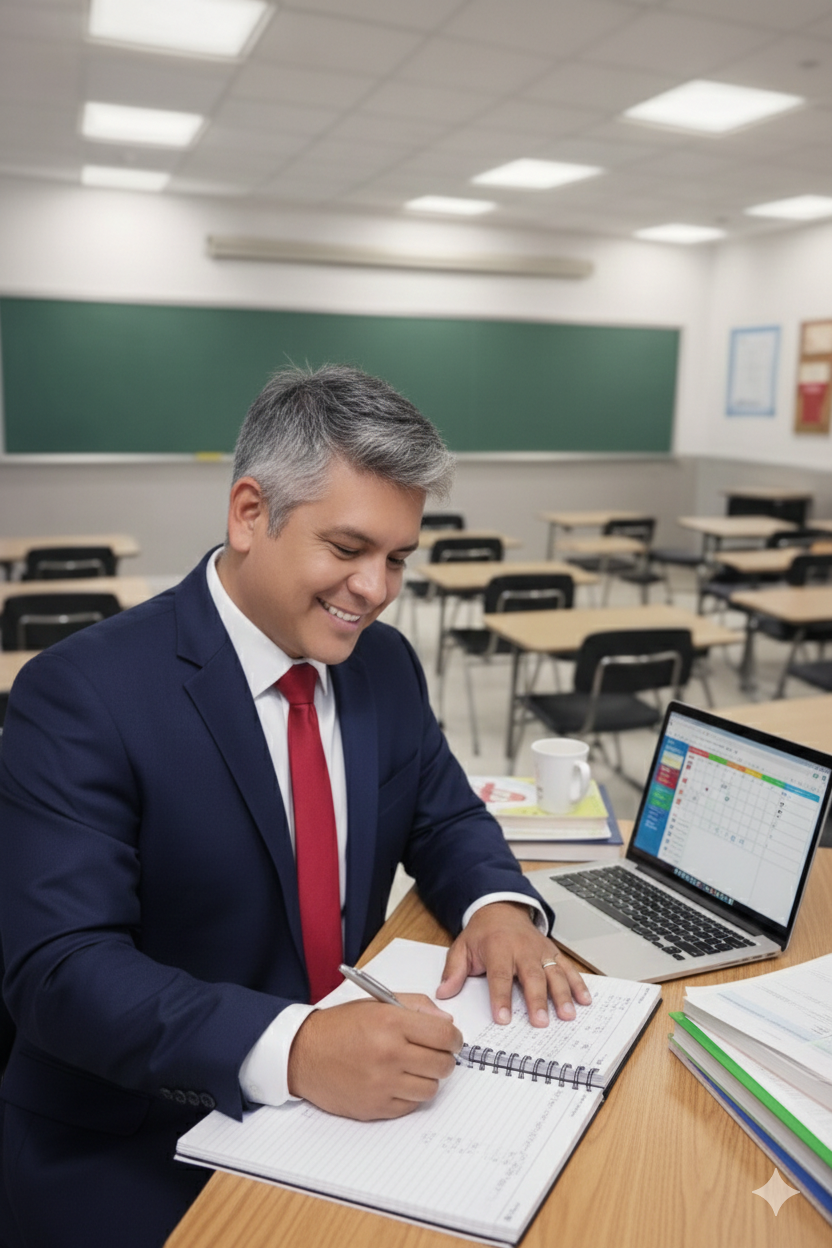 Soy el profe Carlos Guerra y trabajo para proporcionarte día a día el conocimiento sobre las mejores aplicaciones de IA para acompañar tu labor docente en todos los niveles.