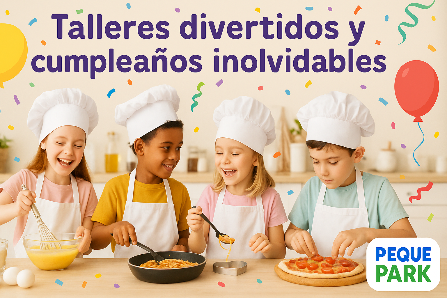👨‍🍳 Taller de Cocina en Peque Park<br>