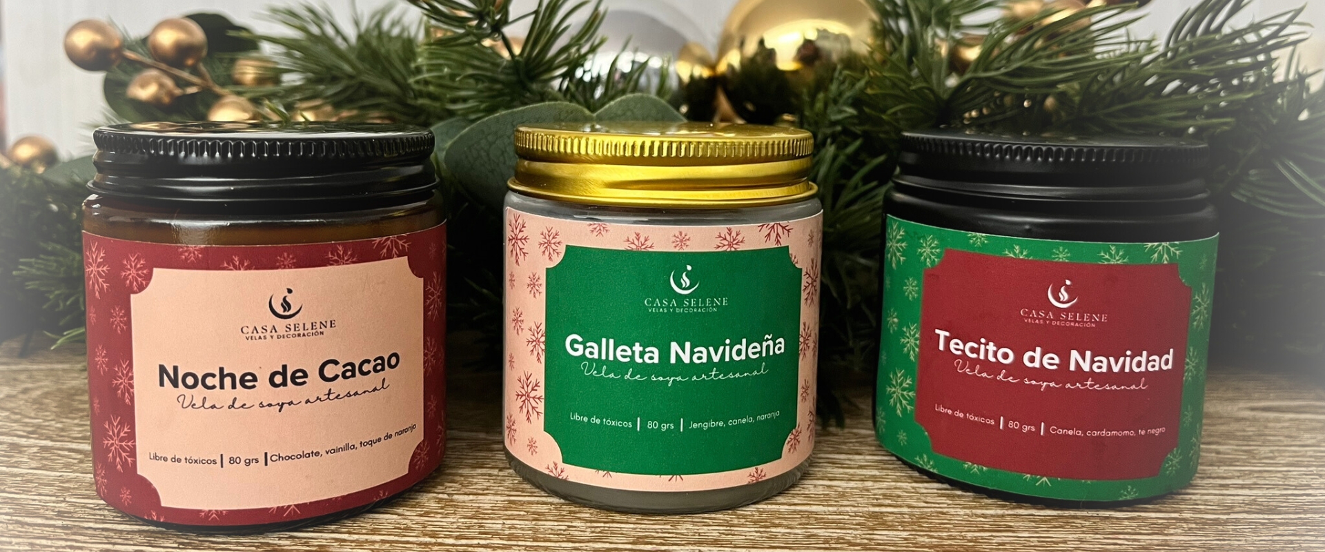 Vela aromática navidad
