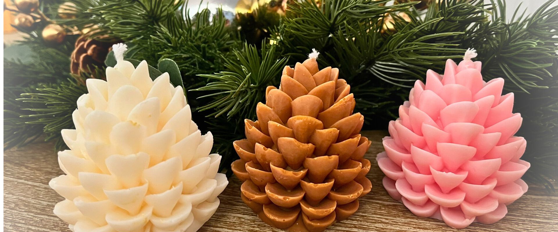 Velas de soja - Diseño burbujas