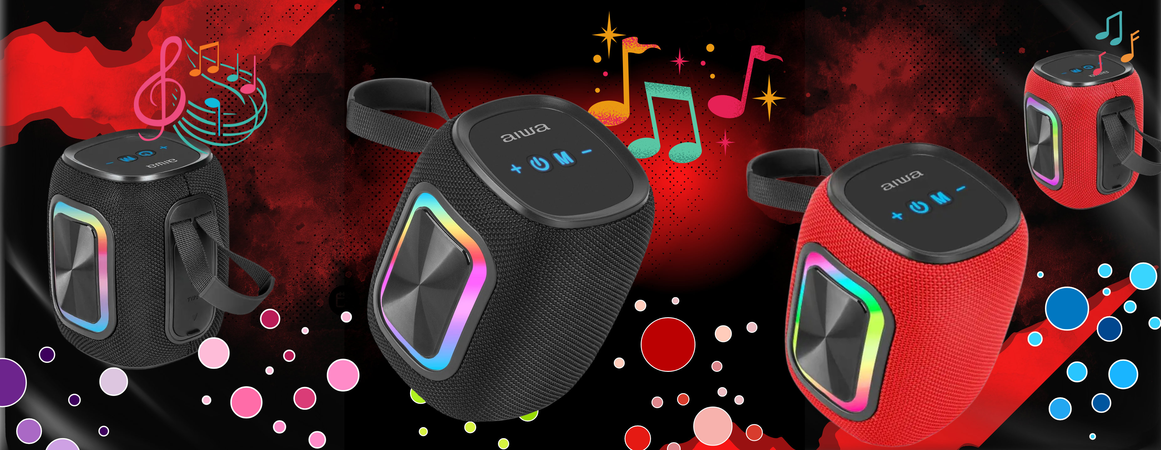 Parlante Portátil Bluetooth AIWA AW-KB61 con Radio FM 🔊🎶