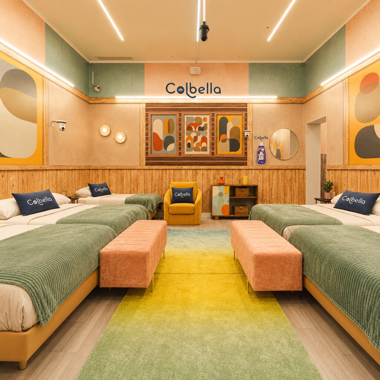 Quarto do Big Brother Verão 2026 equipado com colchão Colbella