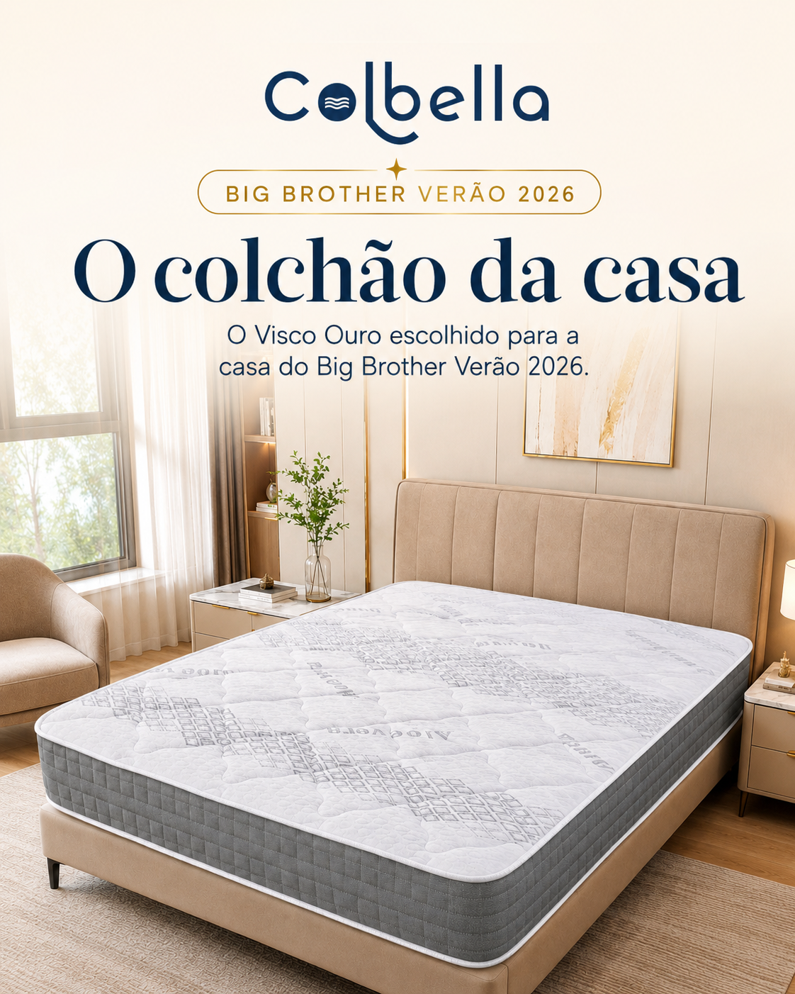 Visco Ouro Colbella no Big Brother Verão 2026