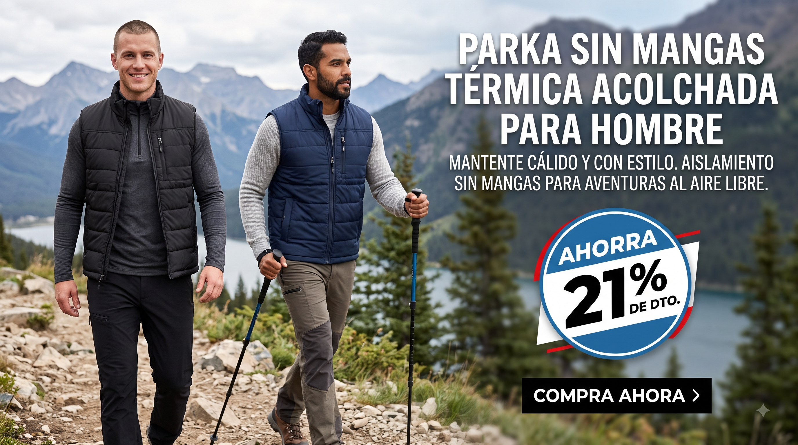 <b>Parka Sin Mangas Termica</b><br>