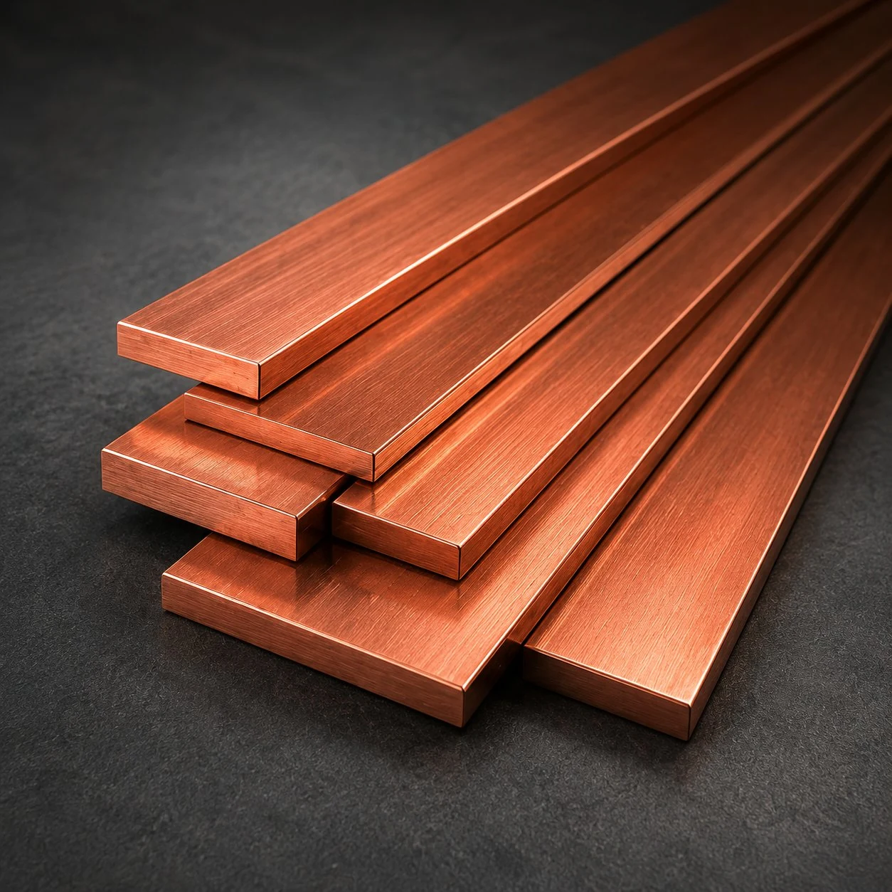 Pletinas de cobre en abanico distintos anchos ETP C11000 Conmetal