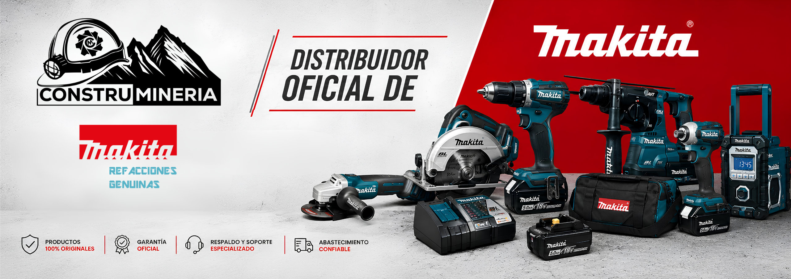 Herramientas profesionales para minería y construcción