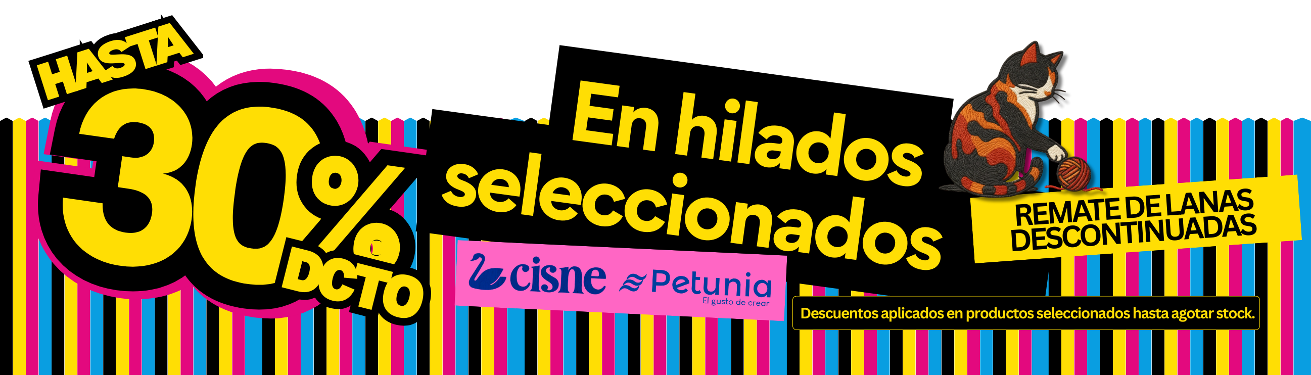 Remate de lanas descontinuadas en Cordonería Modelo en Providencia