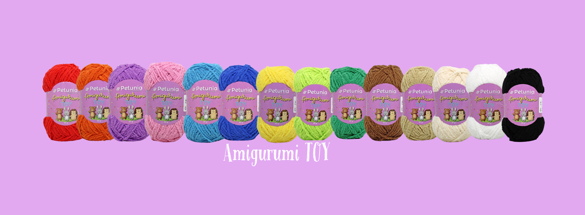 Amigurumi Toy Petunia - 1250 los 50 gr