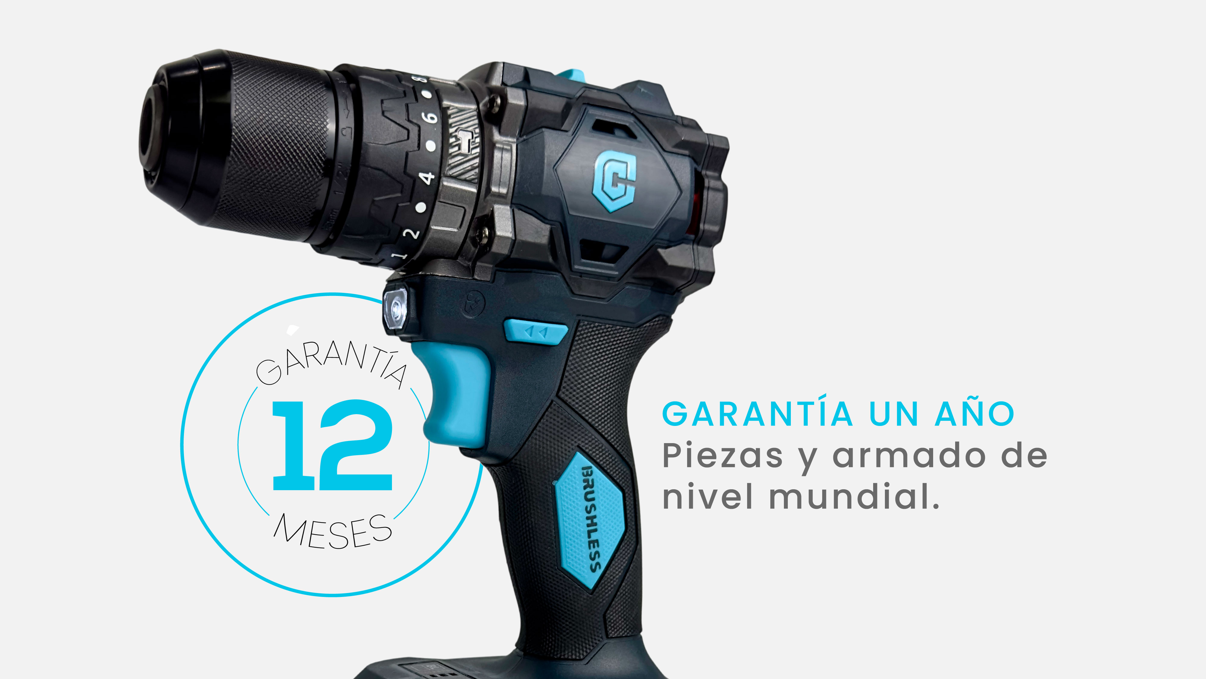 Taladro Percutor Inalámbrico 20V Craftech + 1 Batería